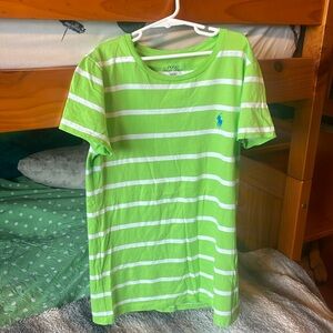 3 for $15 Women’s Ralph Lauren green striped T-shirt